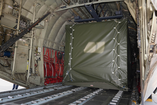 Leonardo RAT 31DL/M radar loaded into a C130